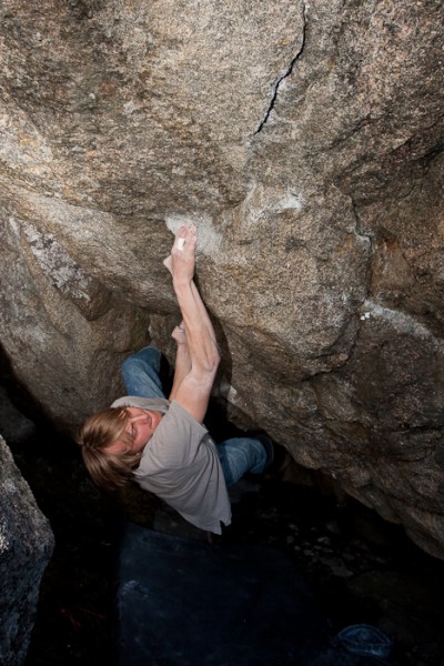 Rompelstompel, 7B+? P2-steinen, Småbakkan